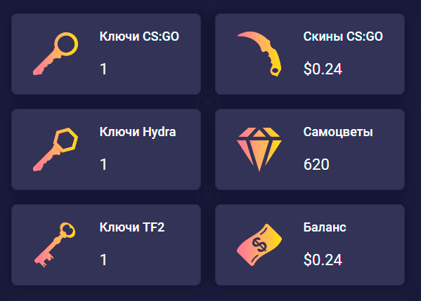 Какие типы ключей вы принимаете для обменов?